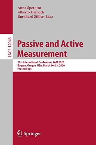 PAM 2020 – Passive and Active Measurement Conference 2020.